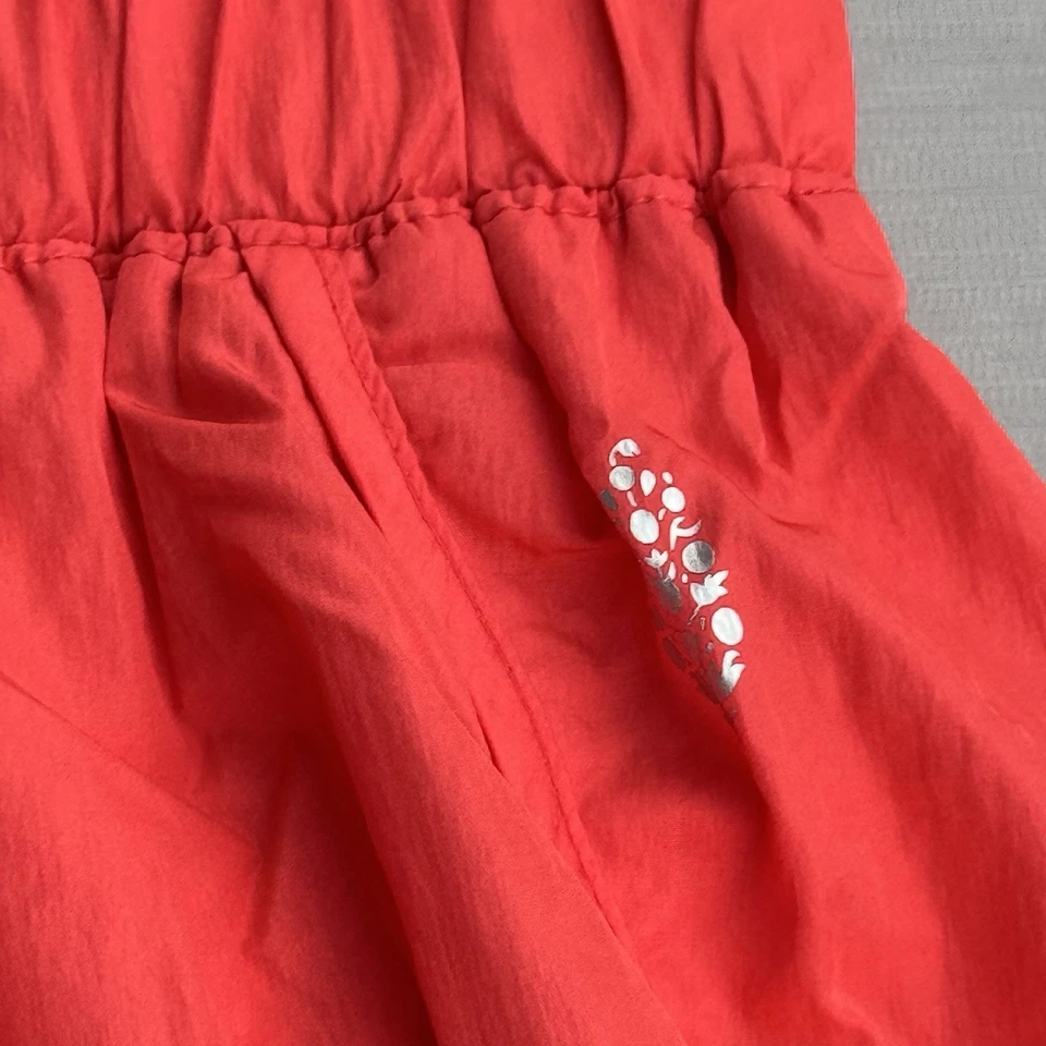 Pantalones Cortos Free People Mujer M FP Movement The Way Home Naranja Rojo Elastizados tiro Alto Foto 4 de 4