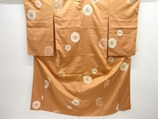 7691556: JAPANESE KIMONO / ANTIQUE KIMONO / TAISHO ROMAN STYLE / SILK / WOVEN FL