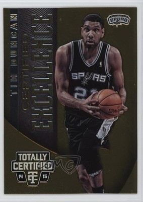 2014-15 Panini Totally Certified Excellence 35/299 Tim Duncan #5 HOF 0c3