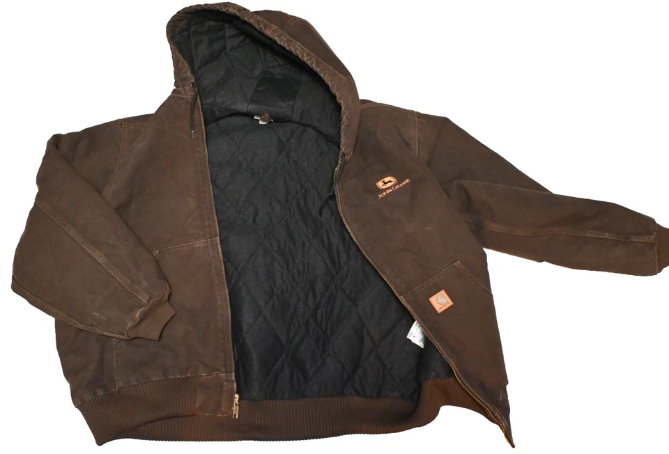 Vintage Carhartt J130 DKB Sandstone Duck Active Jan JOHN DEERE  2XL XXL - Bild 3 von 4