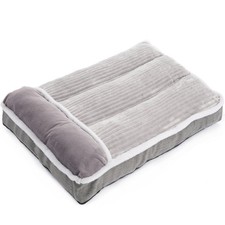Dog Bed for Large Dogs, Dog Mattress with Pillow for Crate Kennel, Sofa pet B...