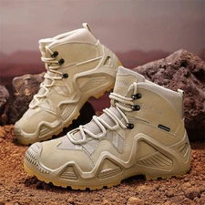 Men's Military Tactical Work Boots Hiking Motorcycle Combat Bootie New