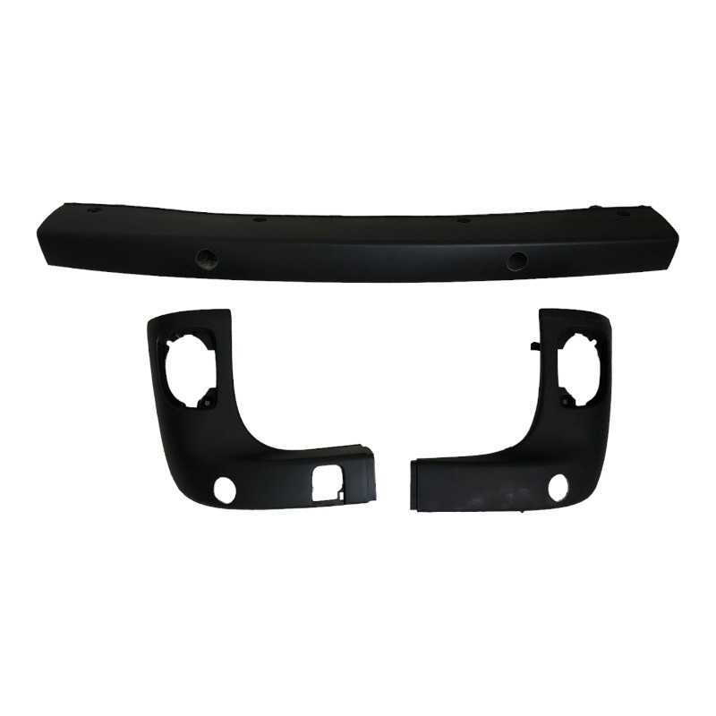 Jeu de pare-chocs arrière RENAULT Kangoo 2 haute résistance plastique noir mat 7701478199