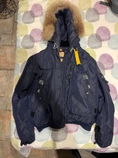 VESTE D'HIVER PARAJUMPERS BLEU NUIT EN TRÈS BON ÉTAT + FOURRURE