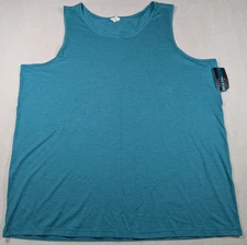 Xersion - Lifestyle Sleeveless Tank Top - Teal Heather - Size 2XLT