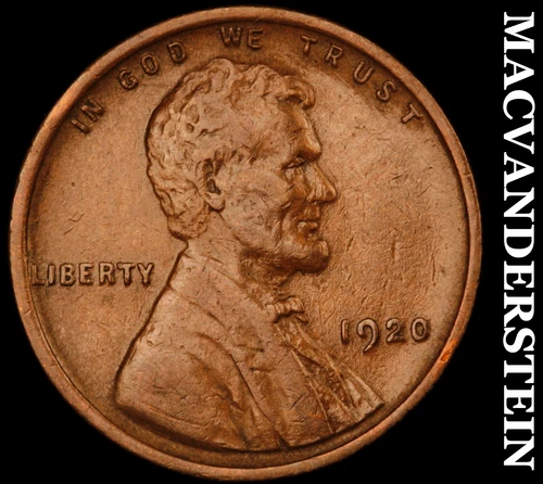 1920 Lincoln Wheat Cent- Extra Fine Semi Key Better Date #i7146