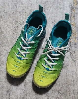 Nike Air Women's Evaporated TN Plus CI9900-300 Yellow Green Gradient Size 8.5