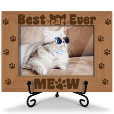 Pet Cat Picture Frame, Cat Mom Pet Owner Gifts Memorial Gifts For Loss Of Cat...