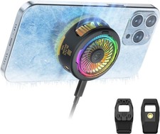 Black Shark Magnetic Cell Phone Cooler 4Pro, Portable RGB Cooling Fan,Cellphones