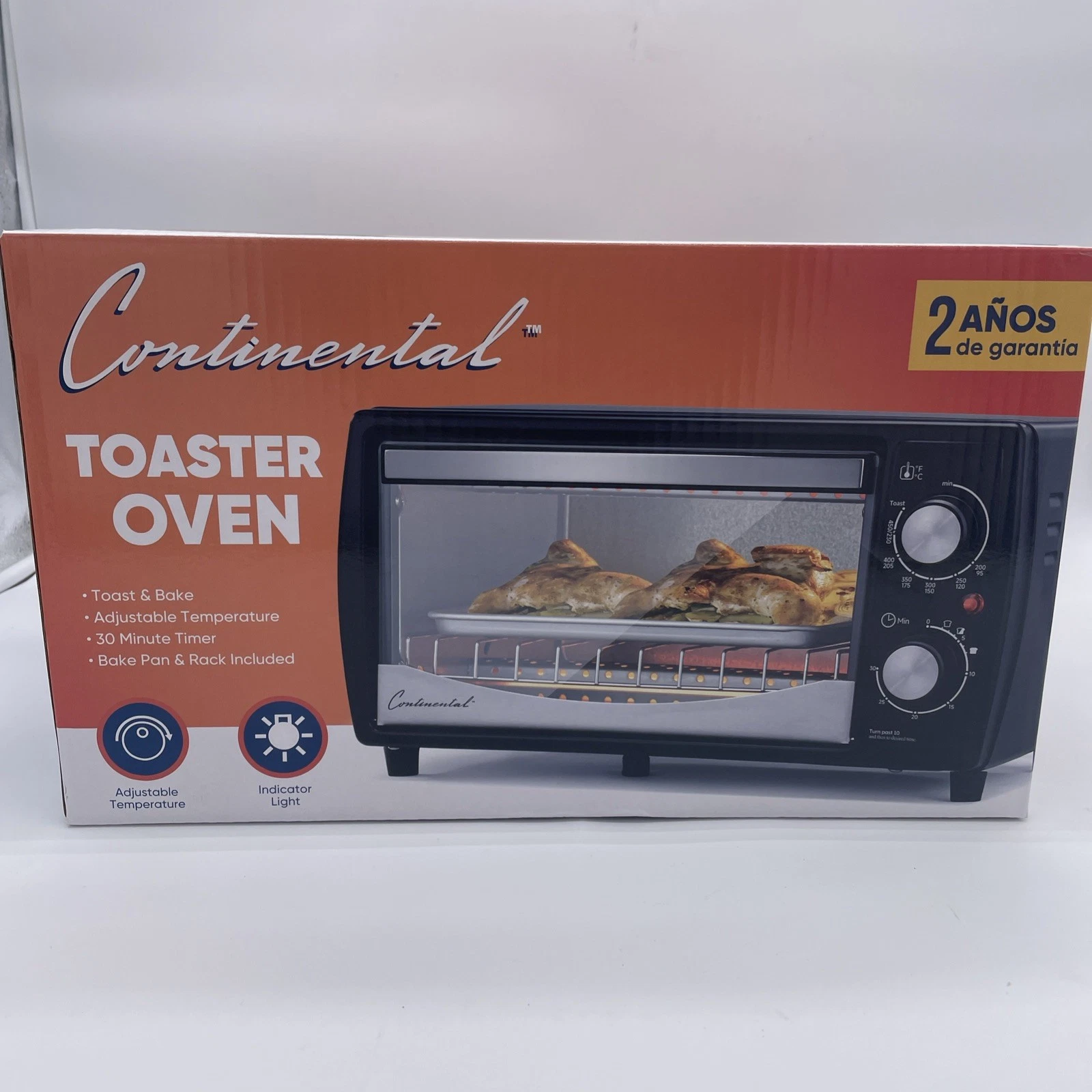 Continental Countertop Toaster Oven Adjustable Temperature Black
Opens in a new window or tab