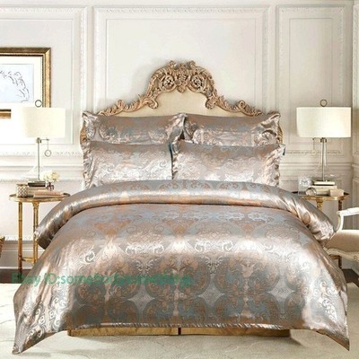 Luxury Jacquard Bedding Set Duvet Cover Pillowcases No Sheet Home Textiles 2/3pc