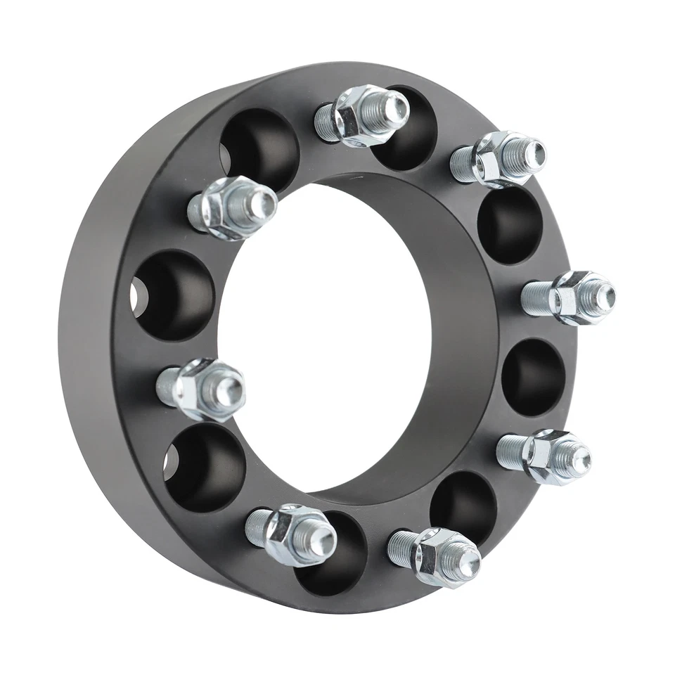2x 2" Thick 8x6.5"(8x165.1mm) Wheel Adapter Spacer Fit Chevy 8Lug 14x1.5 Truck Foto 4 de 4