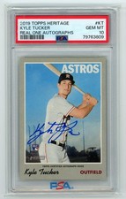 2019 Topps Heritage Kyle Tucker Real One Autograph #ROA-KT PSA 10