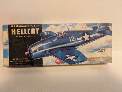 Vintage Lindberg F-6-F Hellcat BOX LID ONLY 1/72