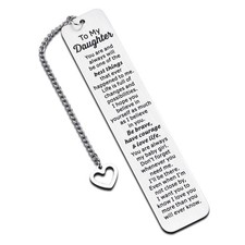 Inspirational Bookmark for Kids - Birthday Gift for Daughter, Stepdaughter, T...