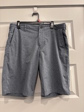 Hurley Phantom Men's Hybrid Walk Shorts Size 34 Gray Patterned Swim Surf Wear