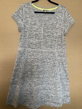 T By Talbots Size L Gray Space Dye A-Line. Activewear Athleisure Dress Stretch