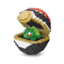 Pokemon Bisasam mit Pokeball LNO Micro-Bricks Figur Bulbasaur
