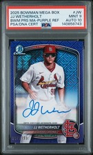 2025 Bowman Mega Box JJ Wetherholt Bowman Prospects Mega Auto Purple Refractor