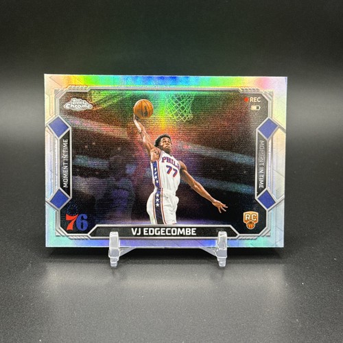 2025-26 Topps Chrome Update Moment In Time Refractor #MT-18 VJ Edgecombe RC