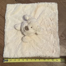 Baby Plush Puppy Dog Tan/Taupe/Brown Security Blanket Lovey Super Soft W/Rattle