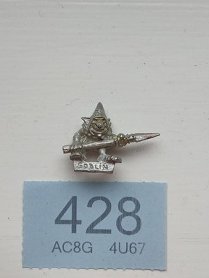 Orcs & Goblins Night Goblin w/spear warhammer 40K metal #428
