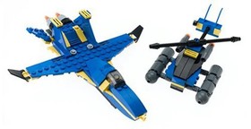 Lego 4882, Speed Wings, Blue Angels, 100% complete w/ Instructions, 161 Pcs NICE