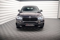 Maxton Design Frontlippe V.2 Passend FüR Bmw X6 M-Paket F16 Schwarz Hochglanz