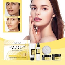 Snail Facial Care Gift Box Moisturizing Nourishing Hydrating Skin Repair Set