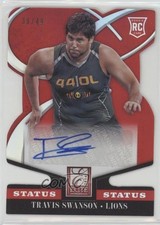 2014 Panini Elite Rookie Status Red Die-Cut 39/49 Travis Swanson #192 Auto fm0