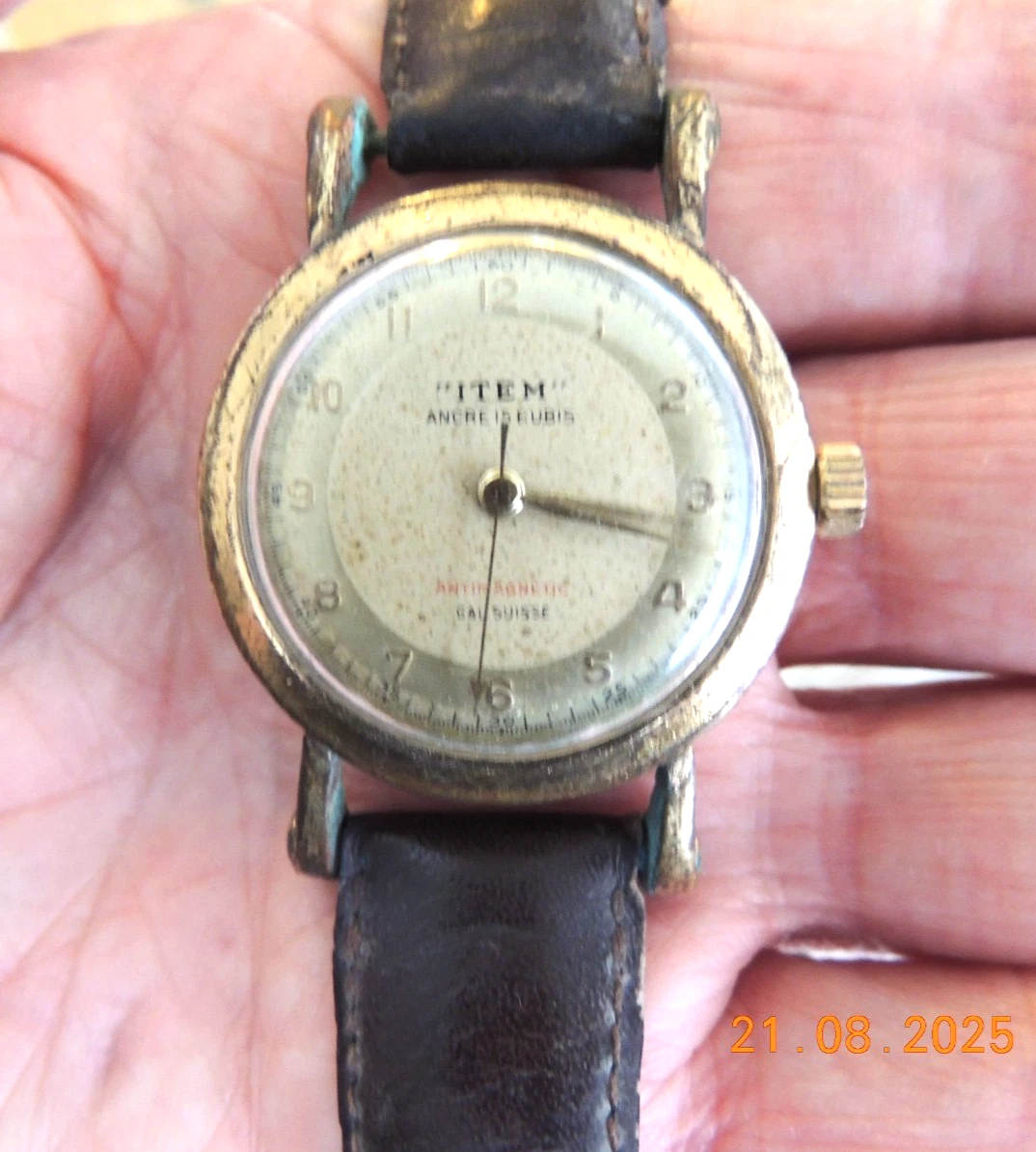 MONTRE JUSMA, ANCRE 15 rubis. Fonctionne. EUR 9,90 - FR