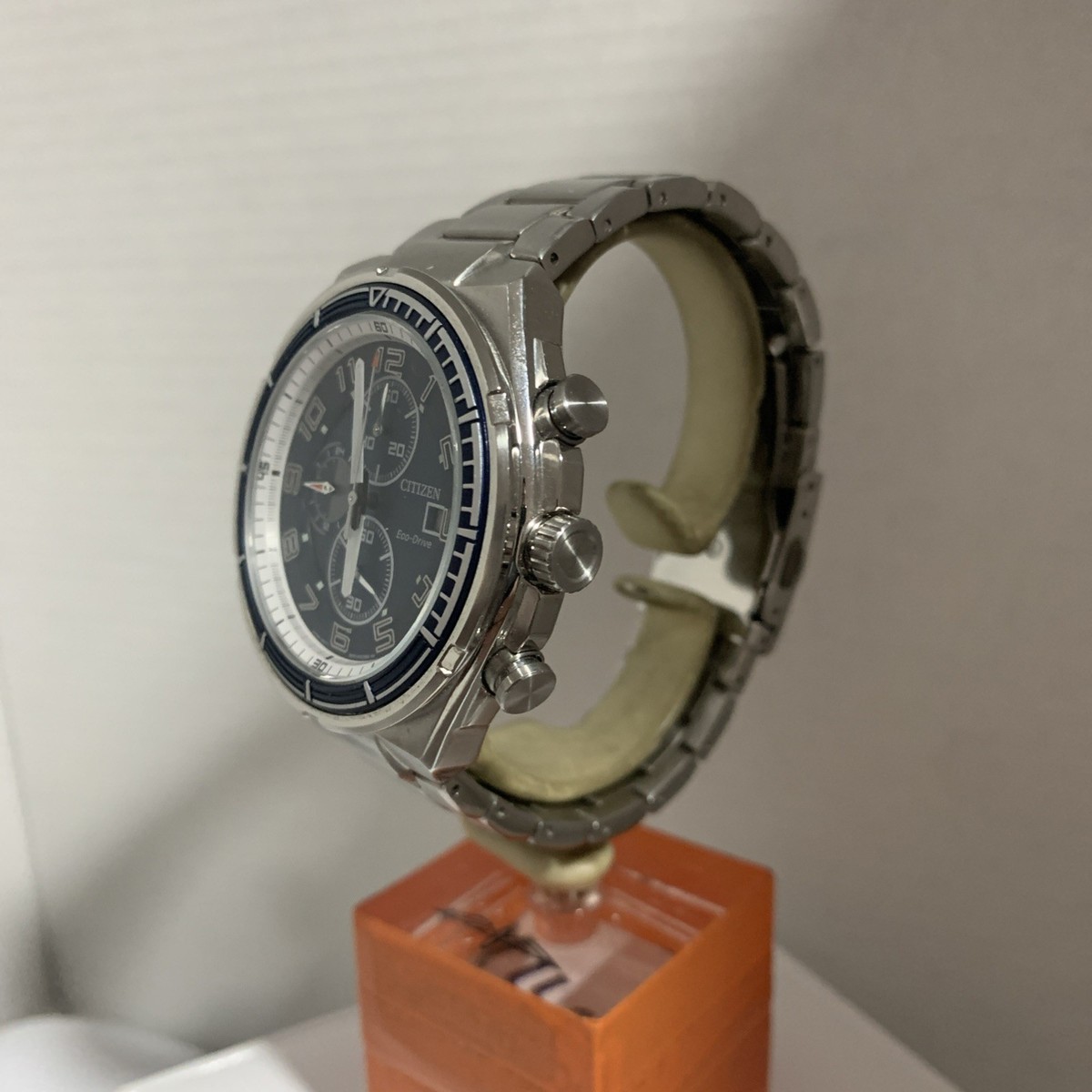 Citizen Men's Eco Drive Chronograph Blue Dial Date Display