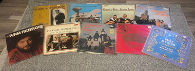 World / Foreign 12'' Vinyl Bundle JobLot   9 LPs Folk & Vocal - VG-EX - 2BWorld /