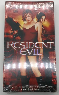 Rare Resident Evil 2002 Movie Sealed VHS Cassette Tape Movie NEW