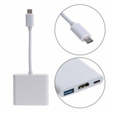 USB-C Hub Multiport Digital AV Adapter USB3.1 Type-C to 1 HDMI 1 USB 3.0 port PD