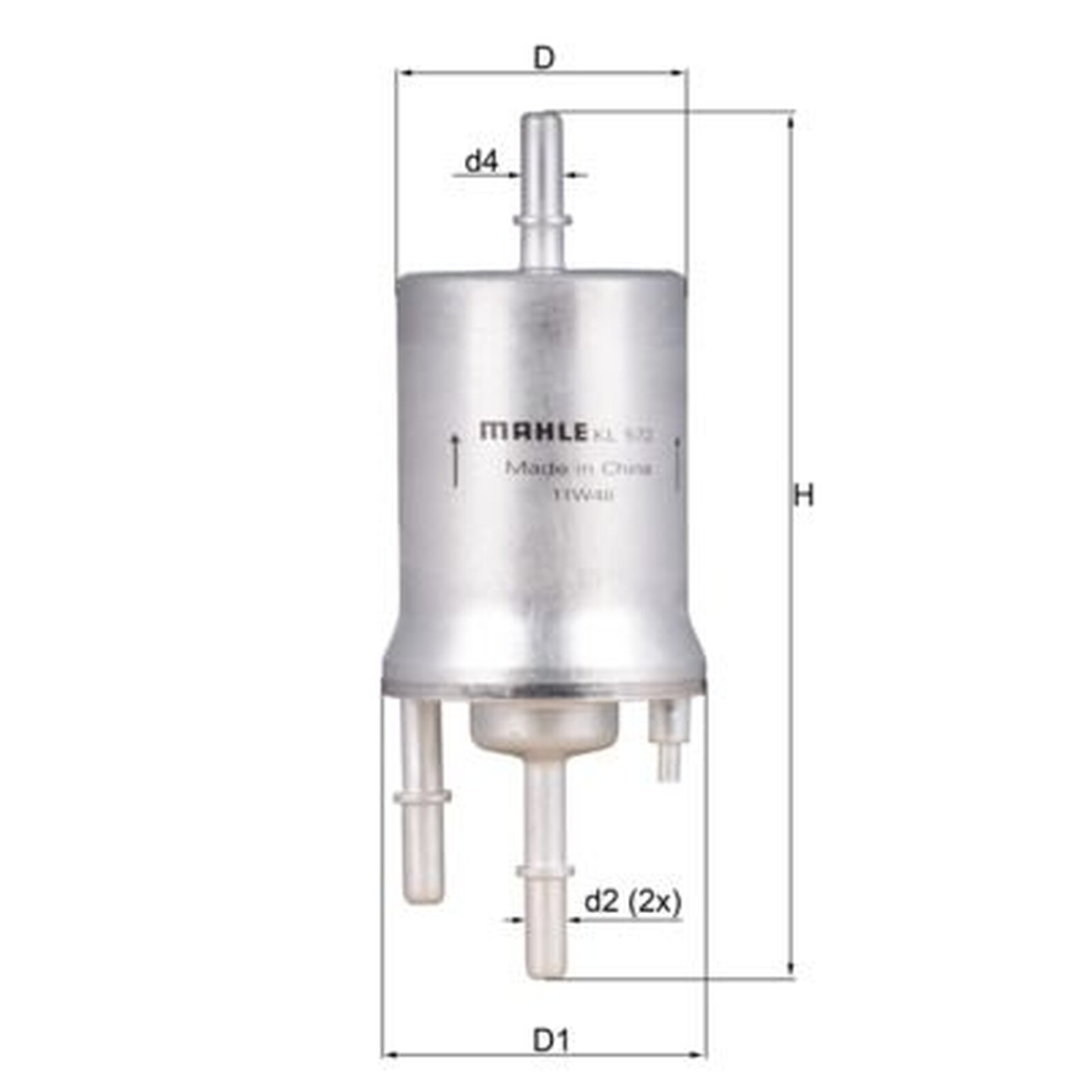 Mahle Fuel Filter KL572 fits Audi A3 Seat Skoda VW - Genuine Part