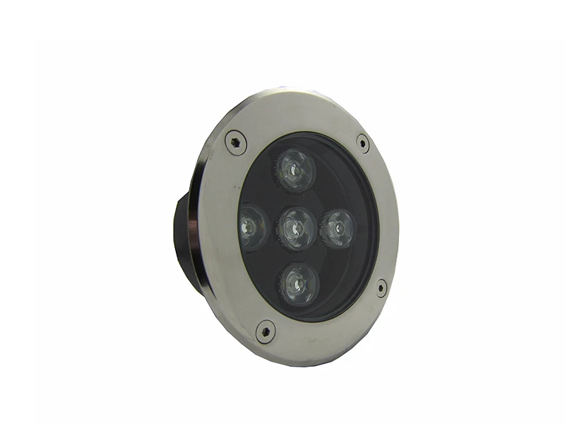 5w LED Spot En Terrasse Lampe Encastré Exterieur Jardin Blanc Pur Forme Ronde - Photo 2/4