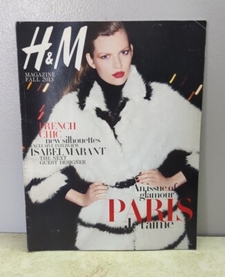H&M Magazine FALL 2013 an Issue Of Glamour PARIS JE TAIME fH & M Catalog 
