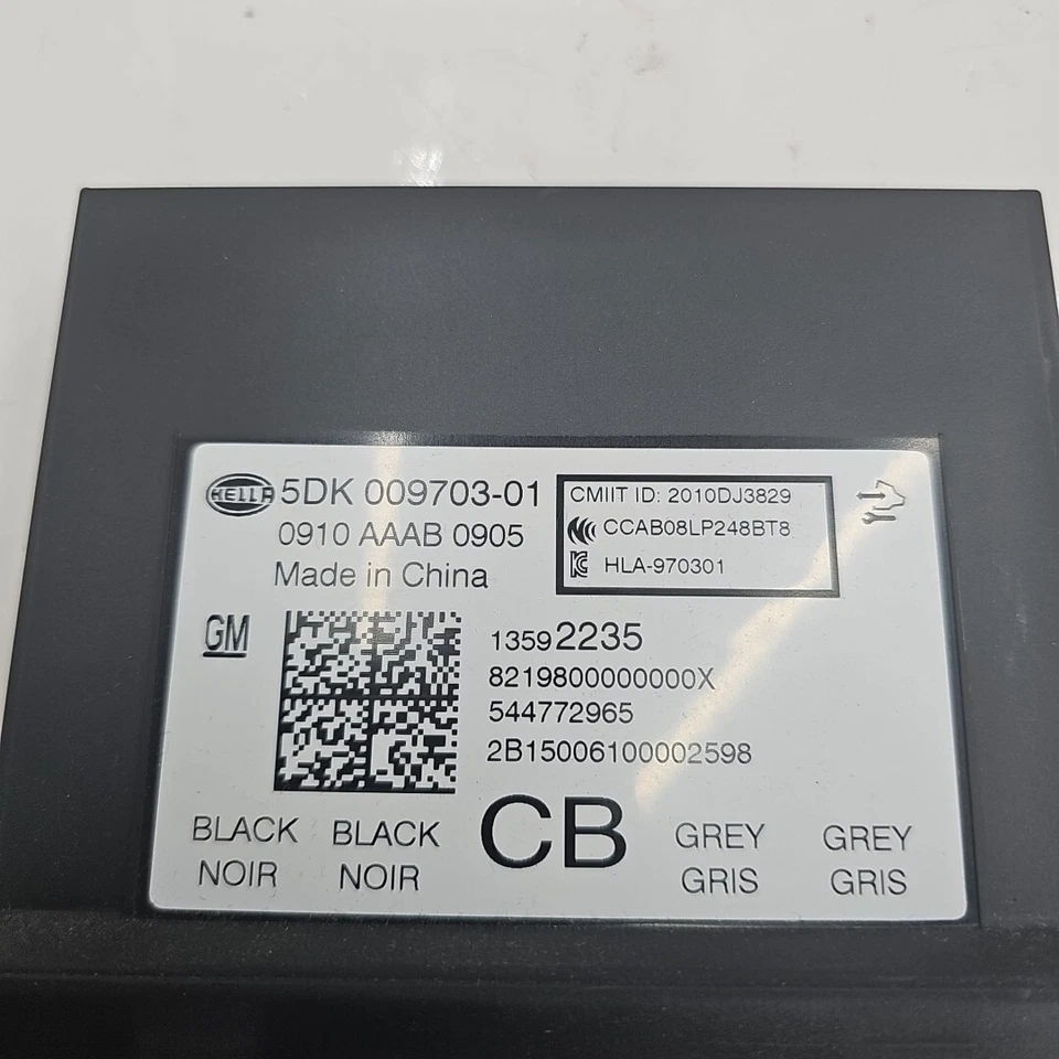 15-16 Chevrolet Corvette Malibu Cruze Z06 Keyless Entry Control Module 13592235  - Image 2 of 2