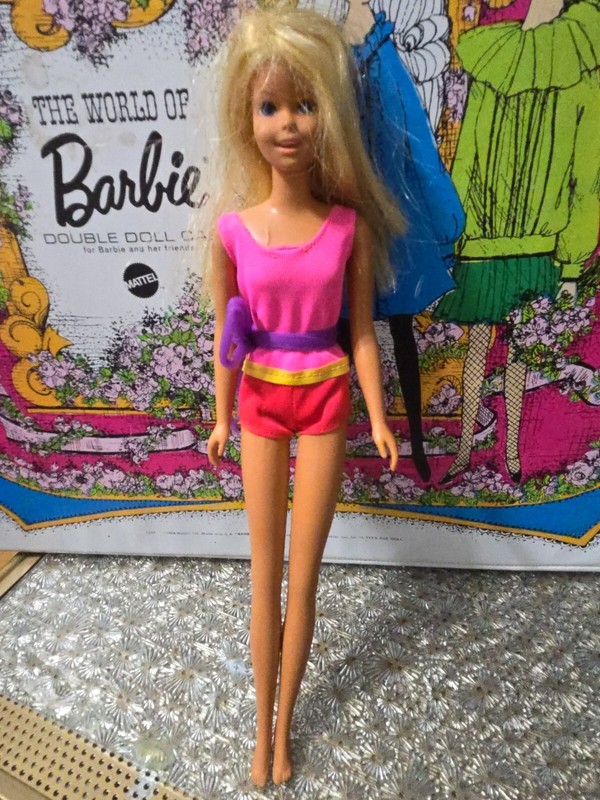 VINTAGE BARBIE SUN SET MALIBU FRANCIE DOLL 1973 TNT BENDABLE LEGS W OSS SWIMSUIT