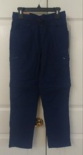 NWT Eddie Bauer size 10/12 Youth Boy's Convertible Pants Shorts Navy Blue