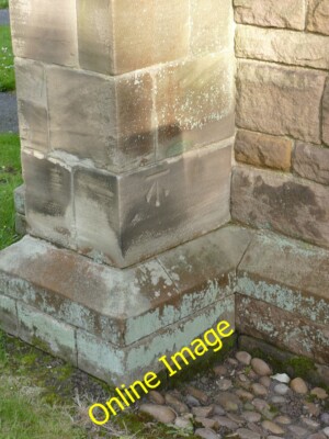 Foto 6x4 Bench Mark, St John the Baptist, Stanford Stanford on Soar siehe c2014