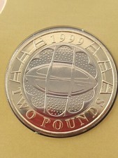 1999 BUNC £2 Rugby World Cup Two Pound  Coin Brilliant Uncirculated