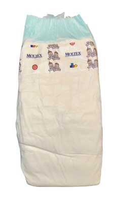 Vintage Plastic Moltex Diaper Size Junior for babies up to 55lbs (imported)