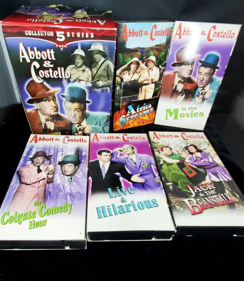 "ABBOTT AND & COSTELLO" BOX SET VHS 5 TAPES COLLECTOR SERIES - Image 2 of 4