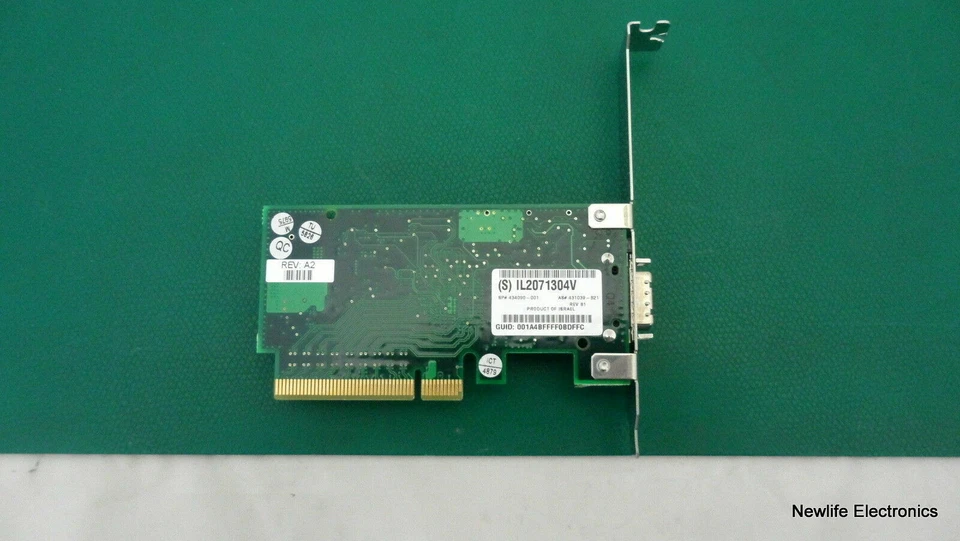 HP 434090-001 InfiniBand PCIe x8 DDR Single-port HCA 431039-B21 - Image 2 of 4