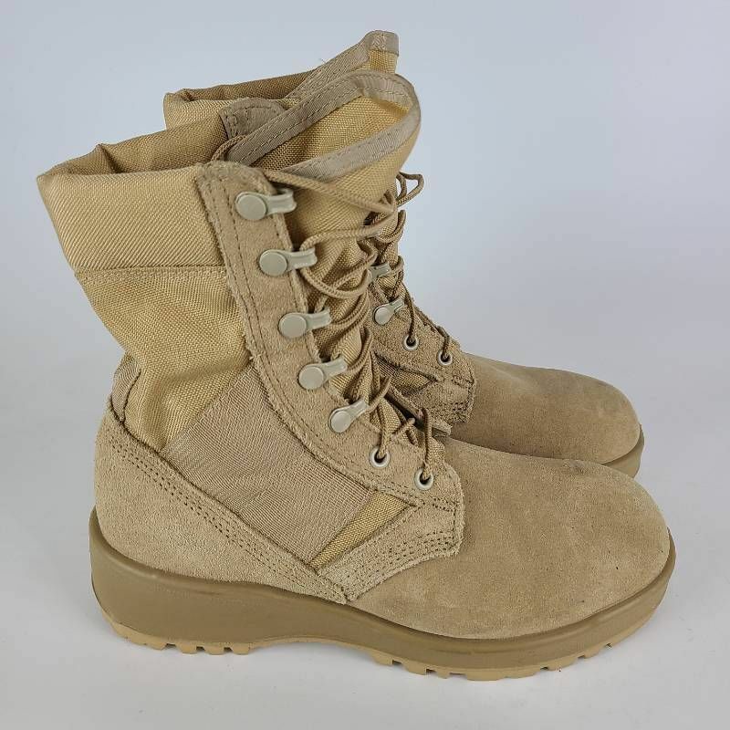 Rocky Mens Army Hot Weather Combat Boots Beige Lace U… Gem