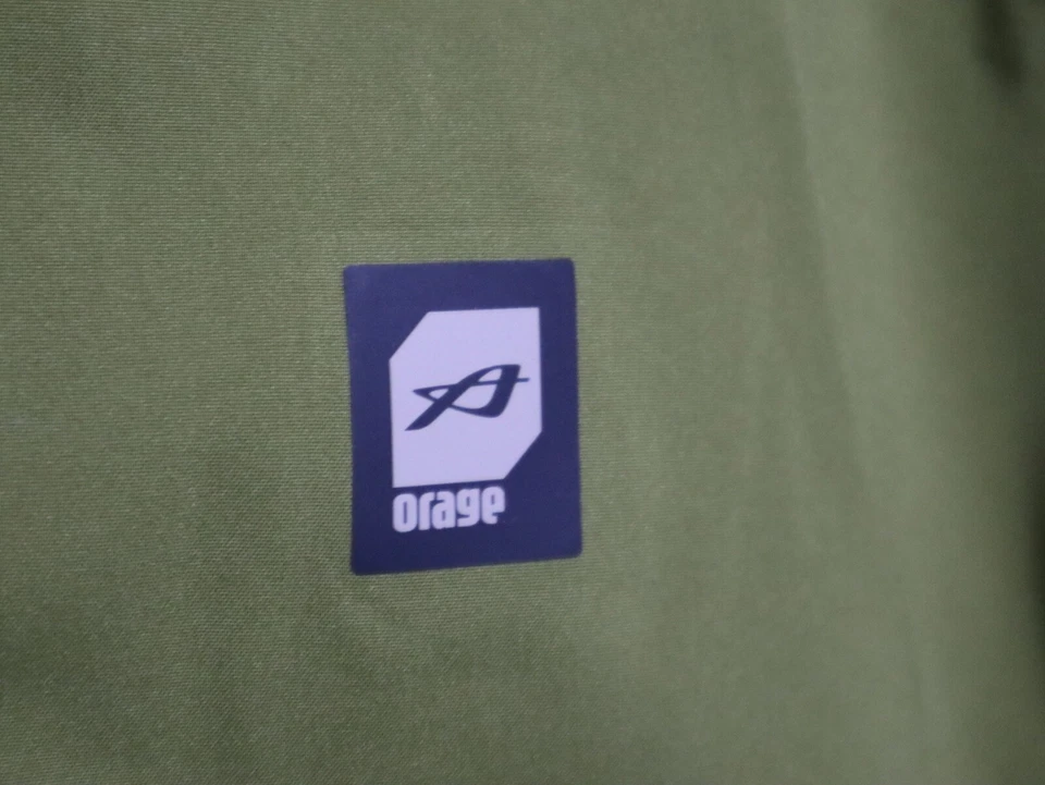 Orage Jacket Men Medium Gray Logan Shell Full Zip Hooded Ski Hike Camp Fish EUC - Image 4 of 4