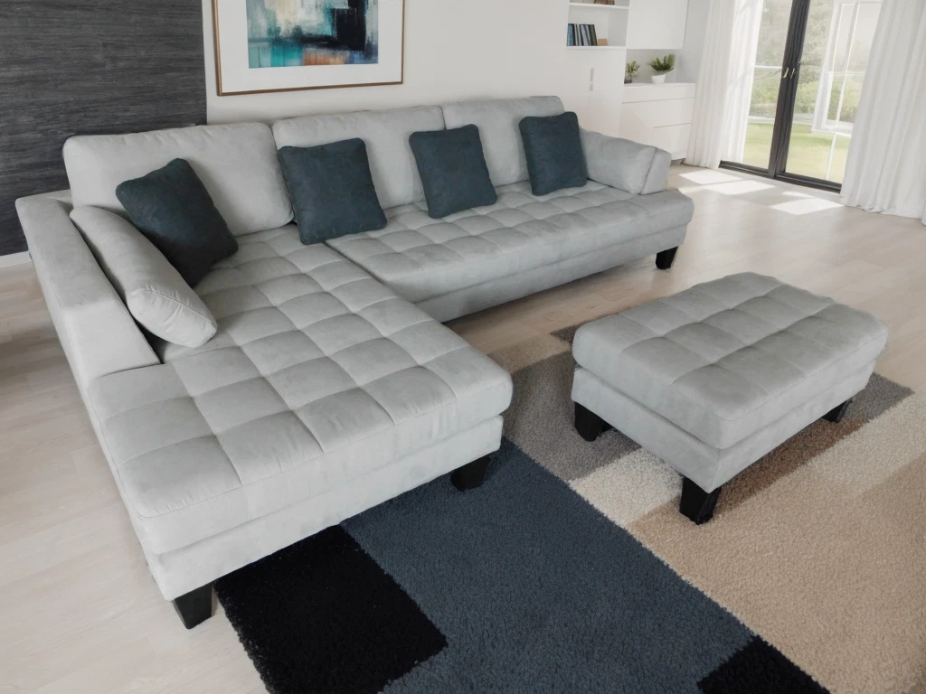 Microfiber 3 sale piece sectional