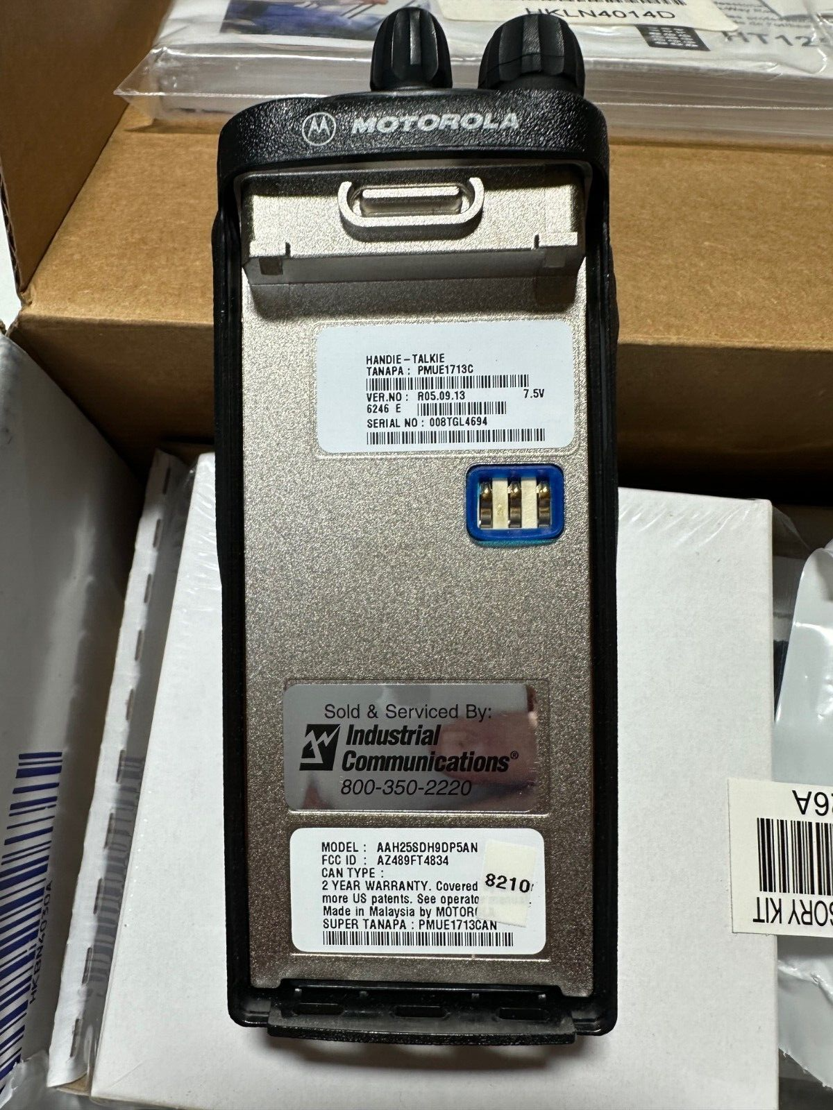 NEW 2 X Motorola HT1250LS+ UHF 450-512MHz 4W 16CH Two Way Radios ...